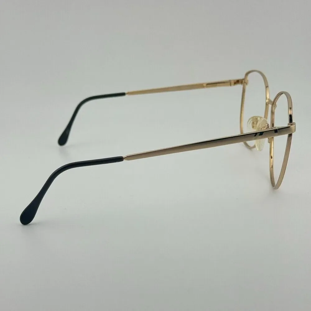 Vintage Luxottica Janice GEPRED‎ GoldElectroplated 135 Oval Full Rim H12274